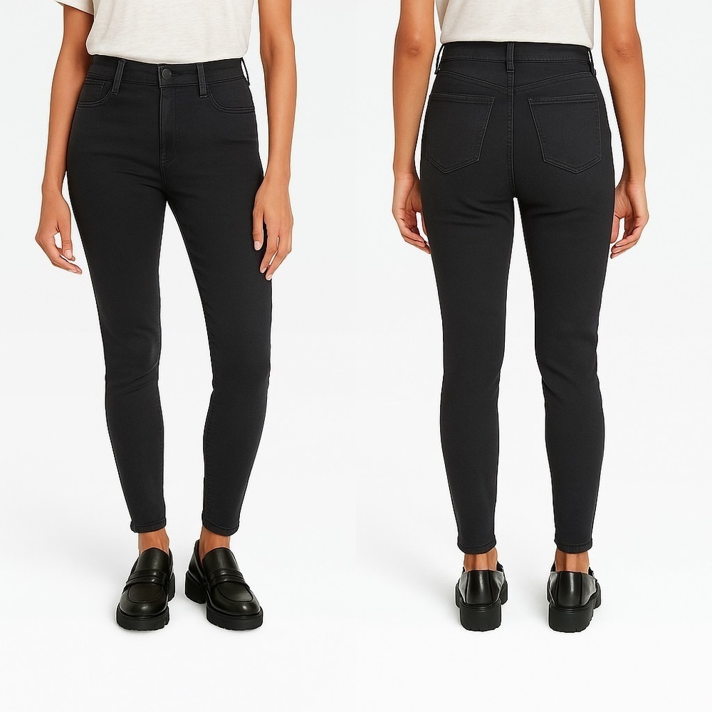 Knox Rose Women's High-Rise Skinny Jeans • Black
